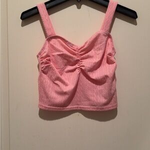 Pink Ruched Women's Top
